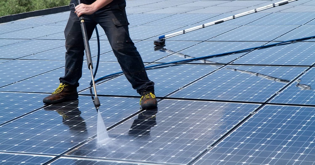 solar panel cleaning